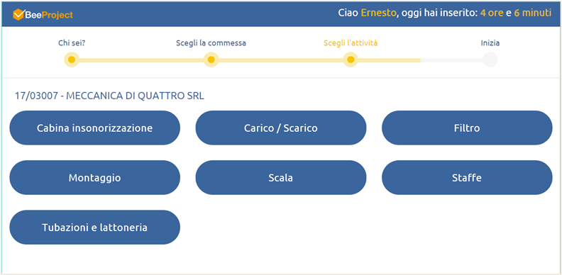 schermata software gestione progetti